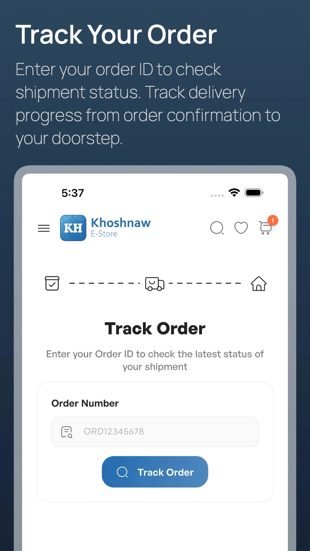 Khoshnaw E-Store screenshot
