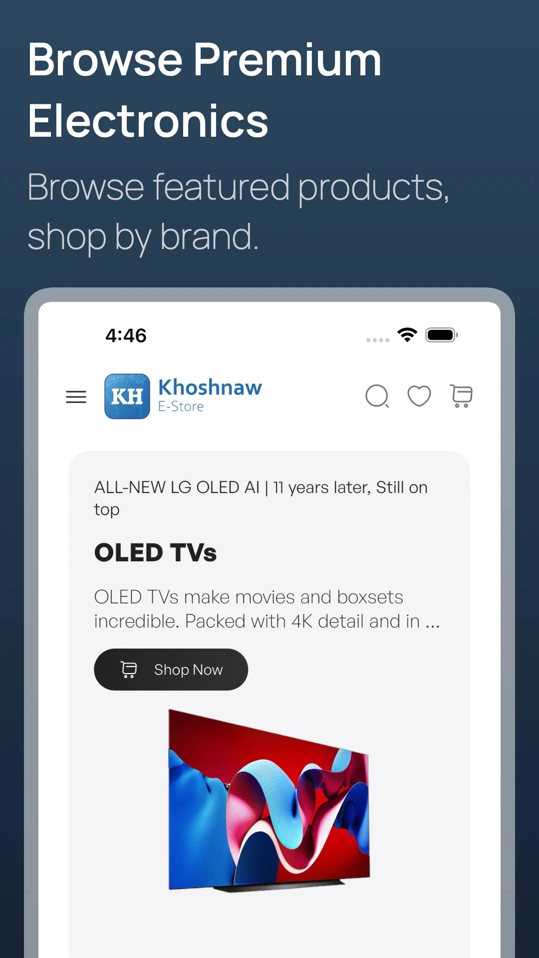 Khoshnaw E-Store screenshot